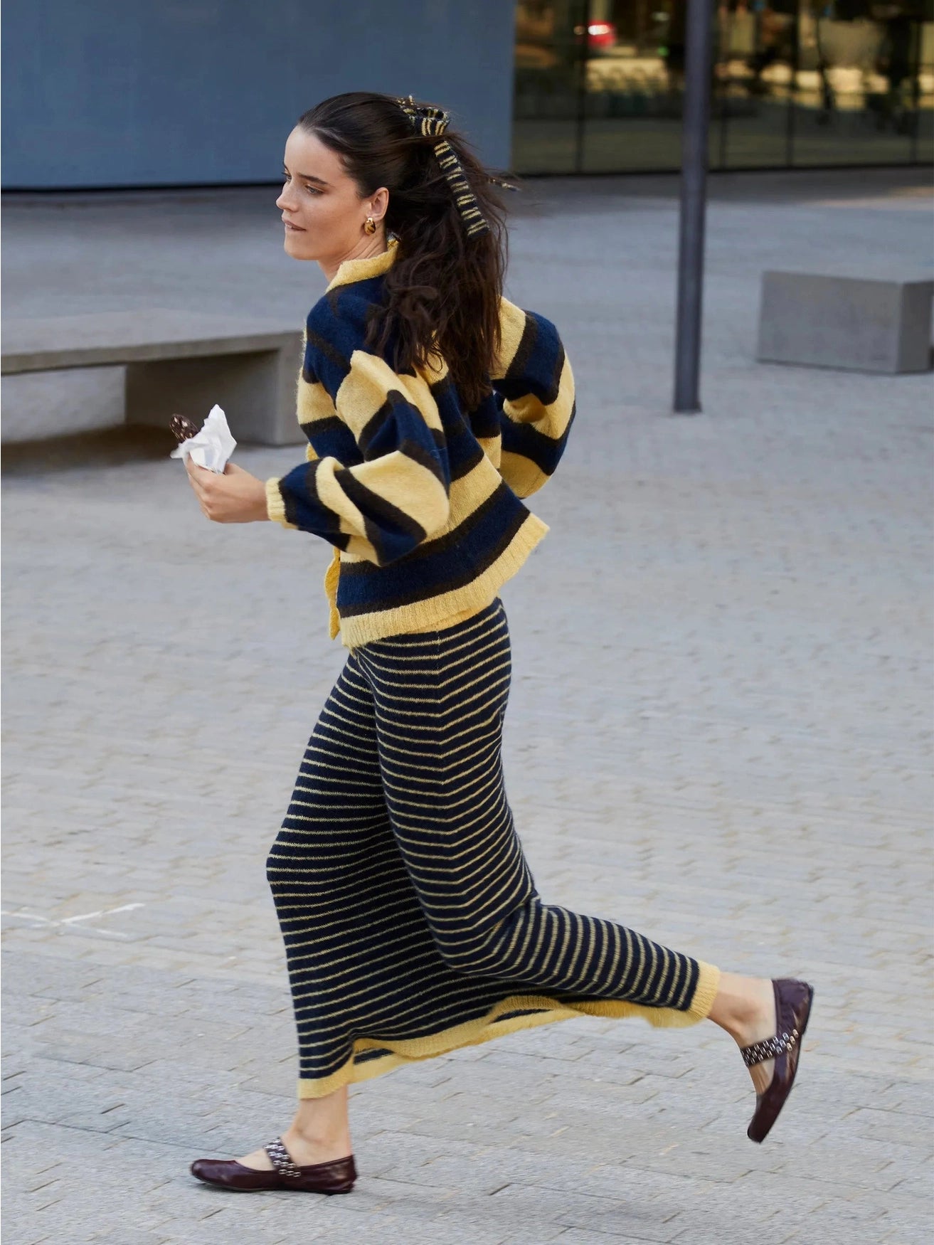 Cárdigan De Punto A Rayas Fresh Charm