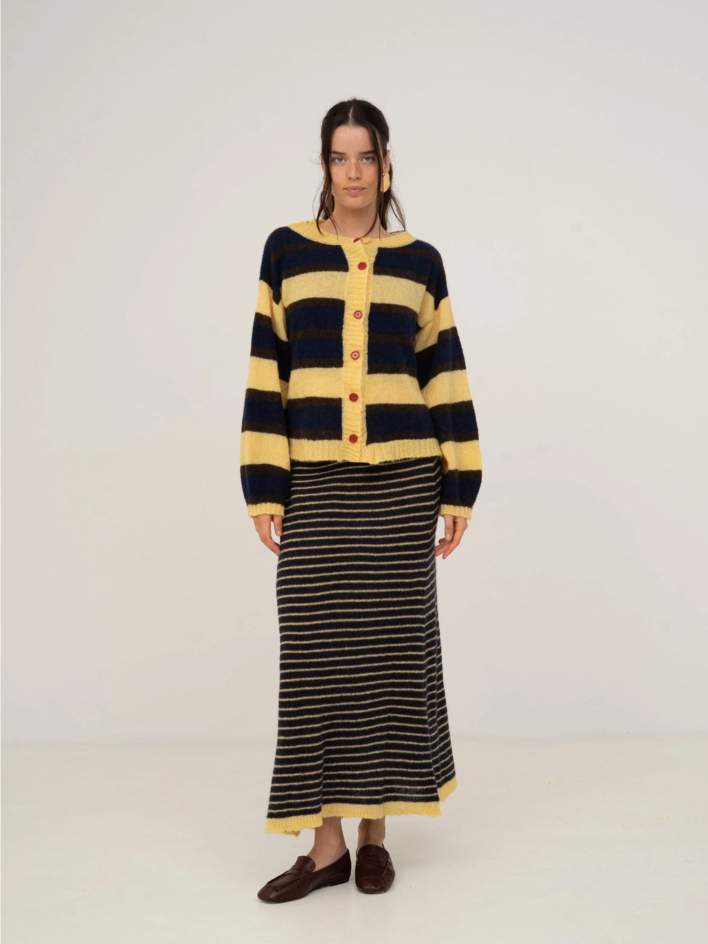 Cárdigan De Punto A Rayas Fresh Charm