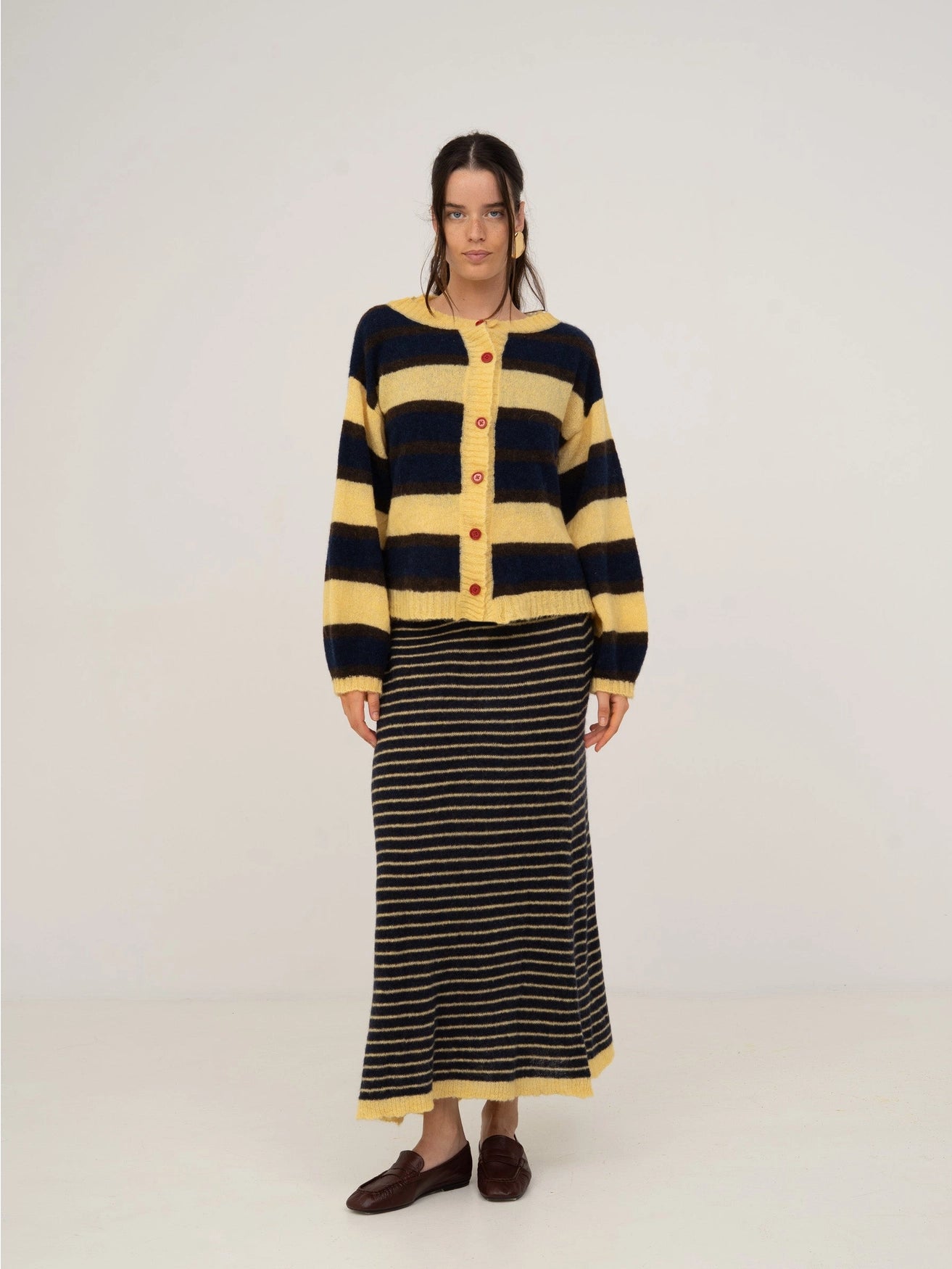 Cárdigan De Punto A Rayas Fresh Charm