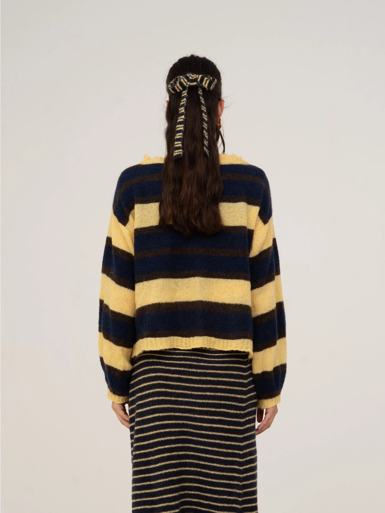 Cárdigan De Punto A Rayas Fresh Charm