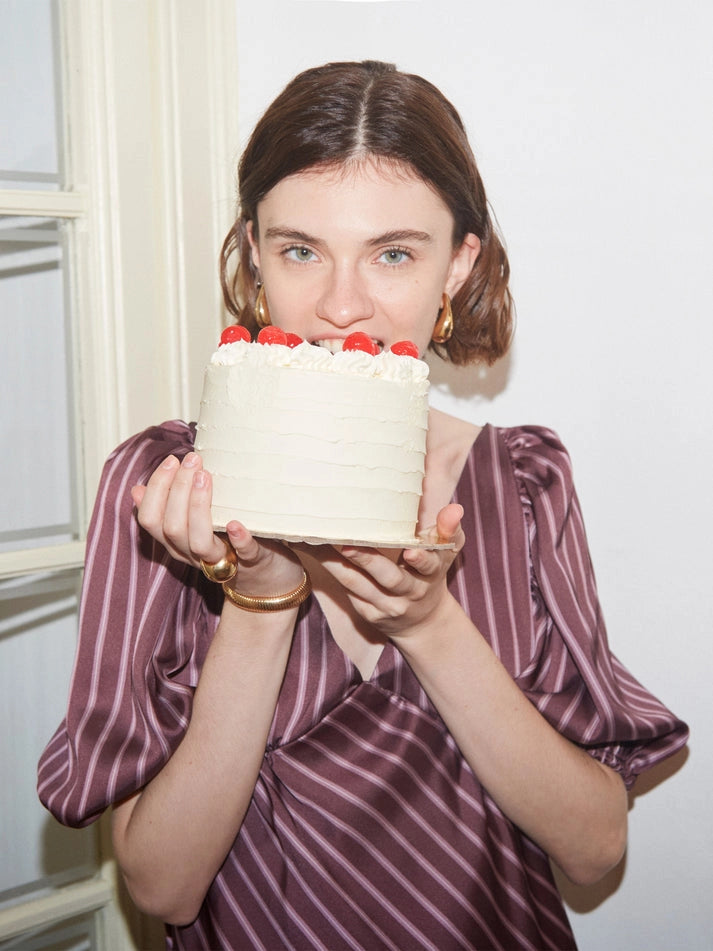 100% Silk Midi Dress