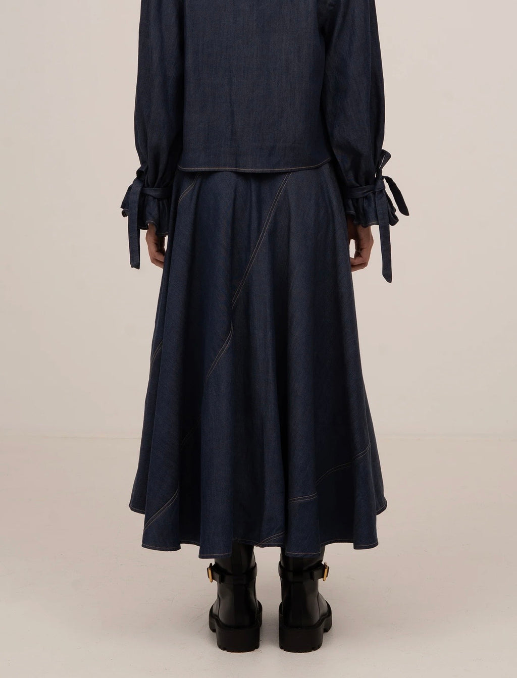 Denim Low Waist Skirt