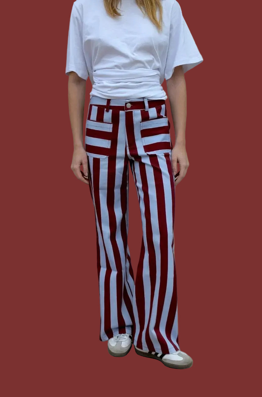 Valeria Striped Jeans