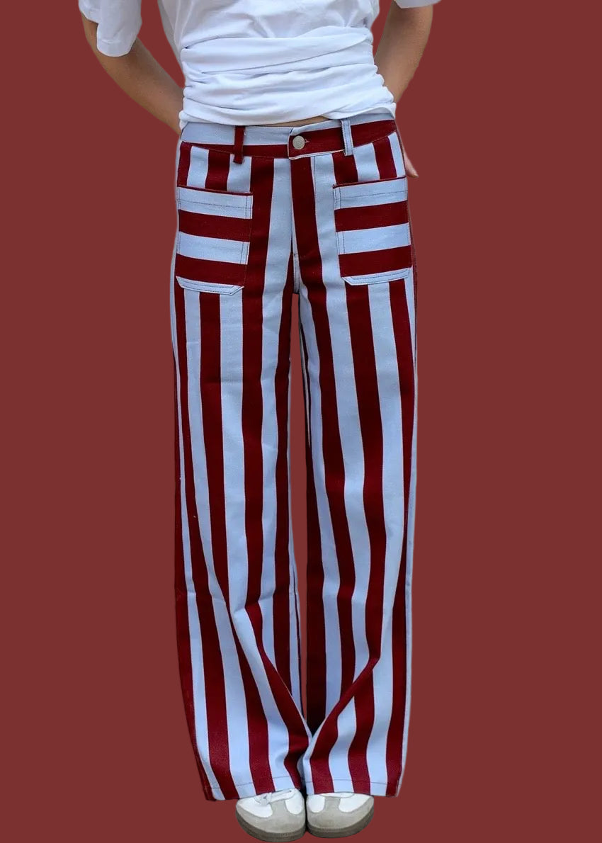 Valeria Striped Jeans